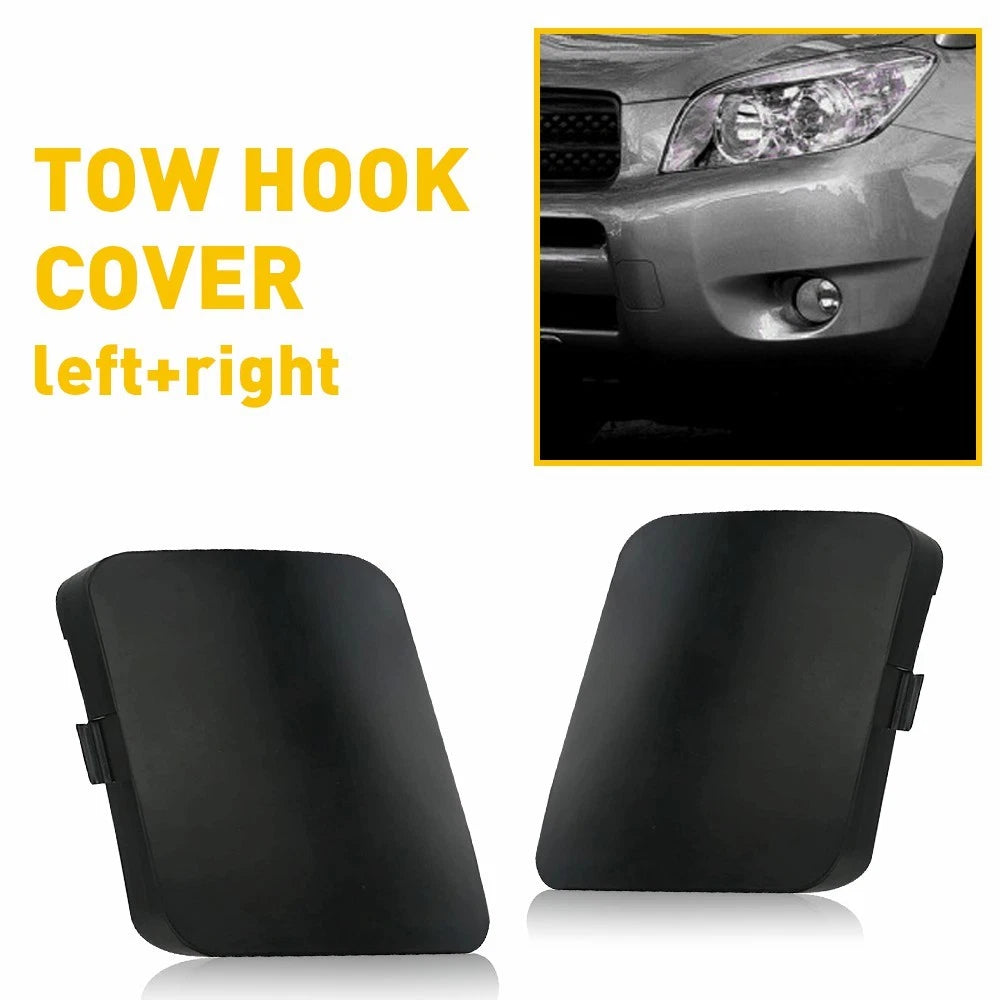 Set of 2 Tow Hook Cover Caps for Toyota RAV4 (2006–2008)