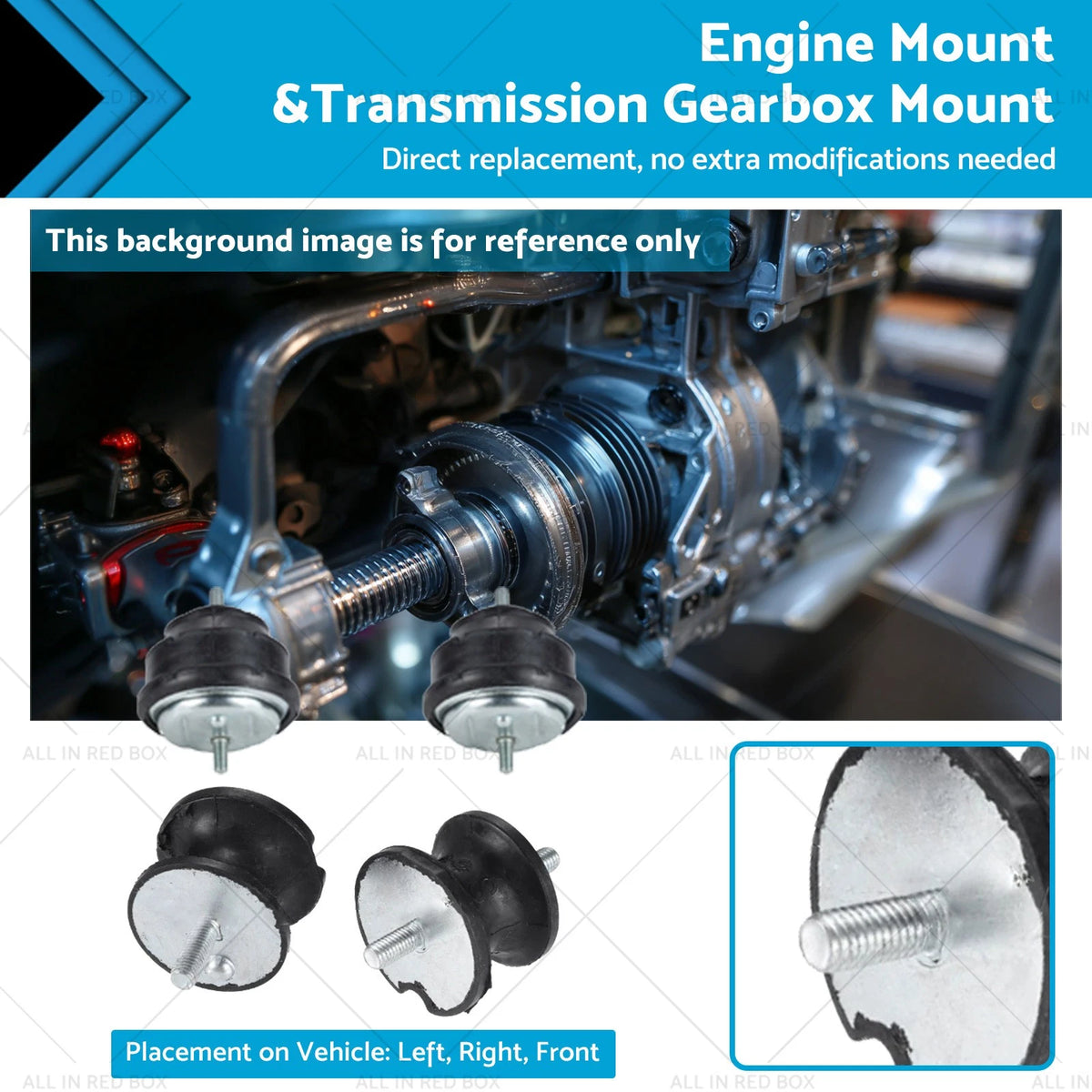 Engine Mount & Transmission Gearbox Mount for BMW (2011–2019) 22116779970 22316799331