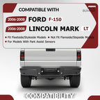 Rear Step Bumper Assembly for Ford F-150 (2006–2008) with Sensor Holes