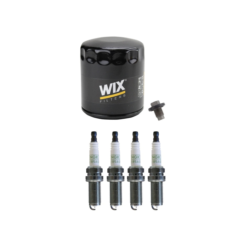 Wix Engine Oil Filter & NGK 4 Platinum Spark Plugs for Compass Dart (2011–2023)