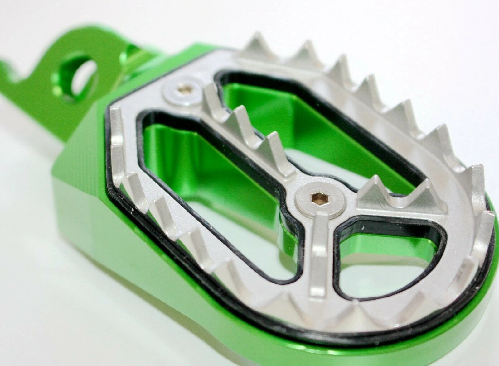 CNC Green Stainless Foot Pegs for Honda CRF250 (2004–2023)