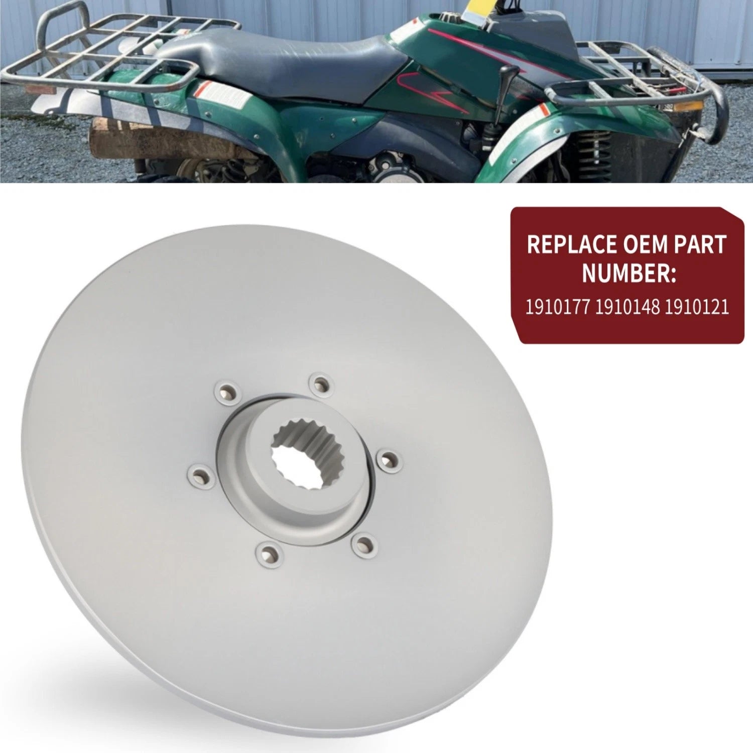 Rear Brake Rotor Disc for Polaris Xpress 300, 400L (1996–1999)