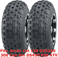 Set of 2 Knobby Tires 21x7-10 for Arctic Cat DVX250 300, Can-Am DS450 650