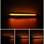 2Pcs Clear Amber Bumper Side Marker Turn Signal Lights for Porsche 911 (2019–Present)
