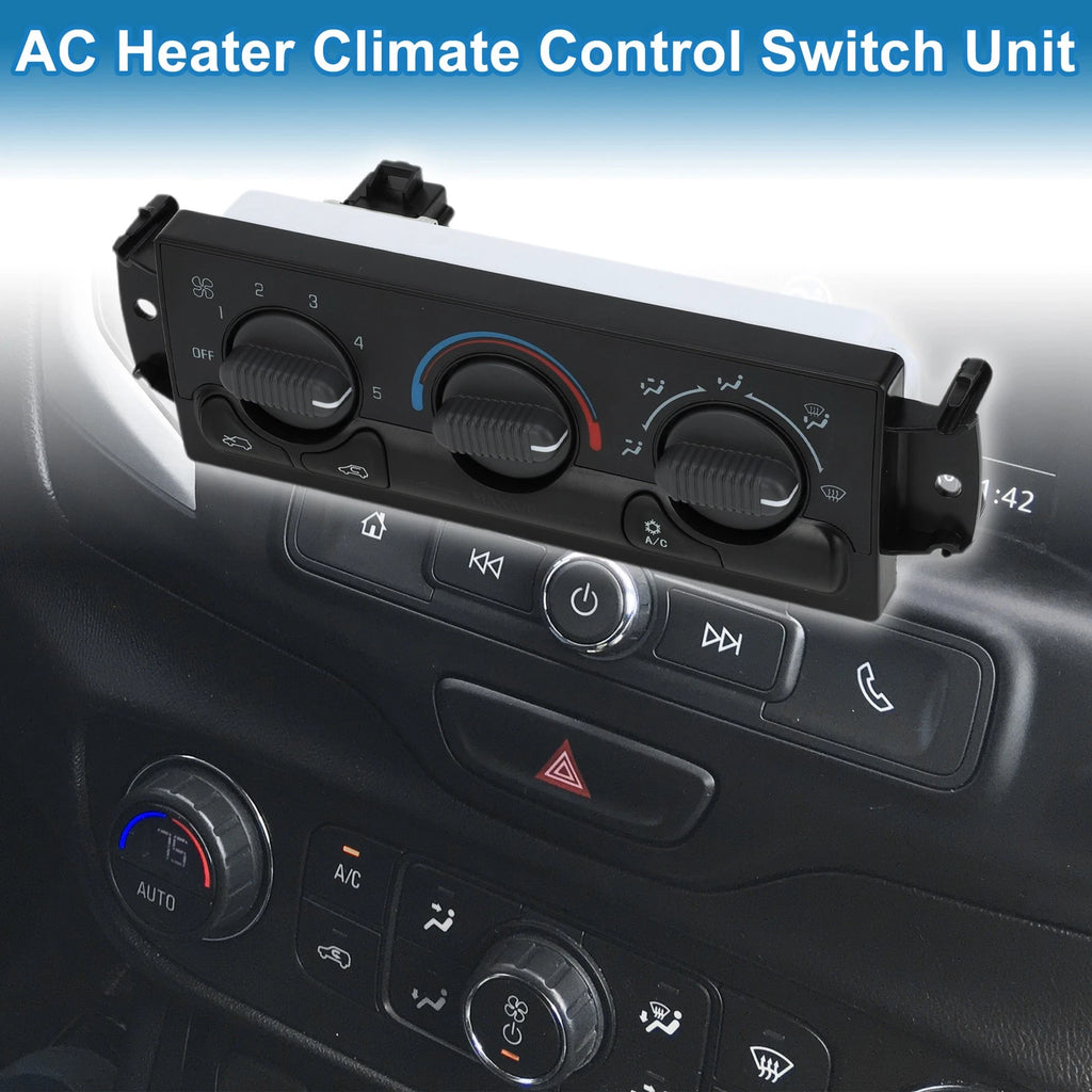 HVAC A/C Heater Climate Control Panel for Chevrolet Silverado 1500 2500 (1999–2001)