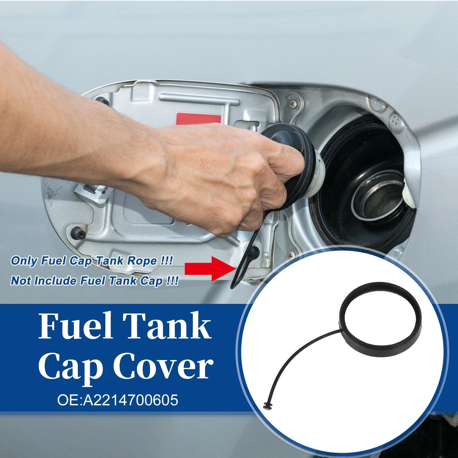 Fuel Tank Cap Tether for Mercedes-Benz C230 (No.A2214700605)