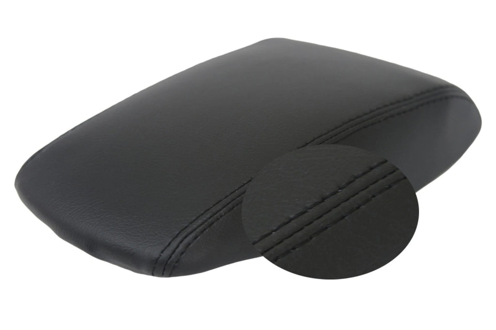 Center Console Armrest Cover for Nissan Sentra (2013–2019) Black Leather