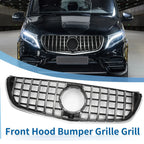 Front Upper Bumper Grille for Mercedes-Benz V-Class W477A (2020-2024) Black