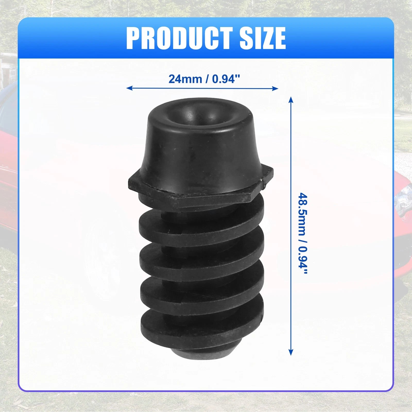 2pcs Front Hood Adjust Bumper Stop w/ Rubber Cap for Buick Regal  No.10157703