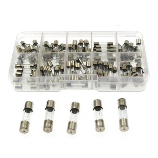 100pcs Fast-Blow Glass Tube Fuse Kit