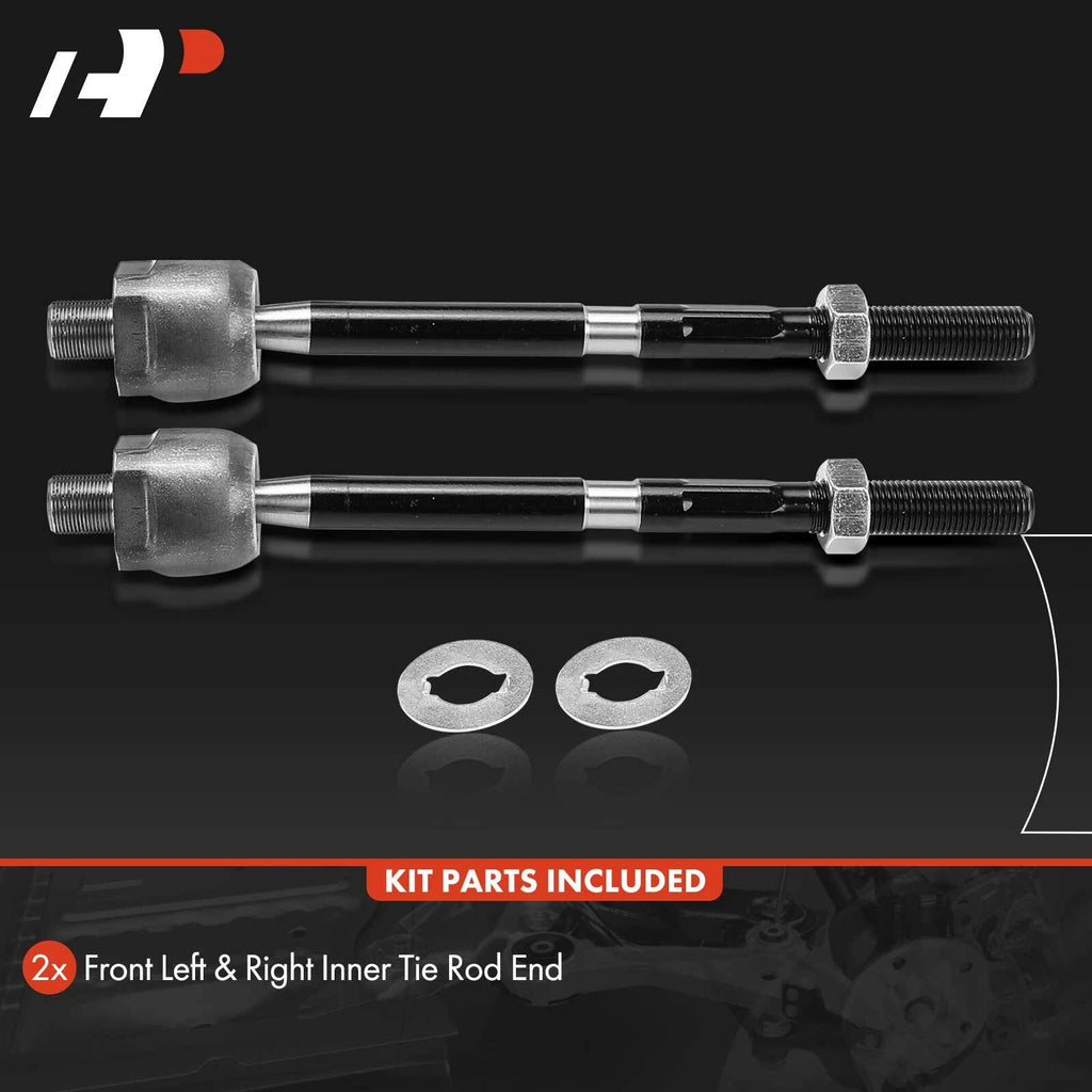 2X Front Inner Side Tie Rod End Kit for Honda Fit (2009-2014)