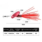 Spinnerbait Lure 11cm 12g Aluminum Alloy with #6 Hook for Bass Fishing