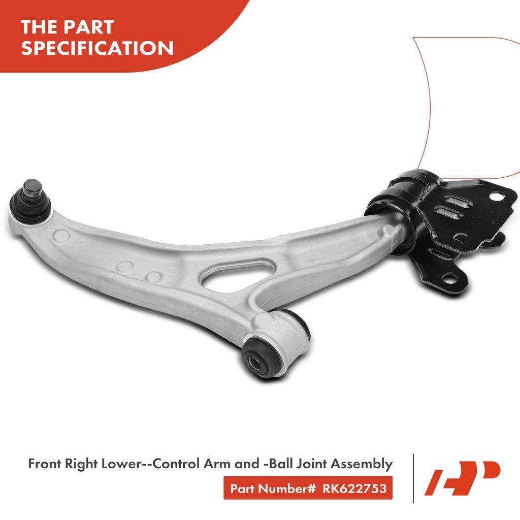 Front Right Lower Control Arm with Ball Joint for Ford Focus (2012-2018)