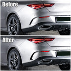1 Pair Rear Bumper Spoiler Air Vent Outlet Cover Trim for Mercedes-Benz CLA (2014–2019)