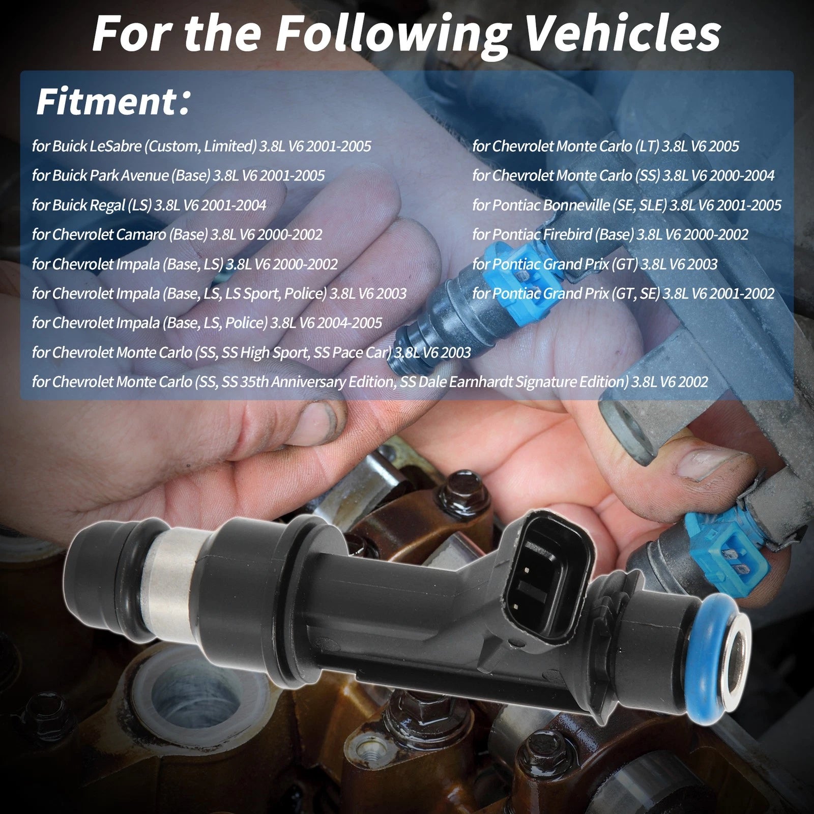 Fuel Injector for Buick LeSabre 3.8L V6 (2001–2005) No.25323972/25323971