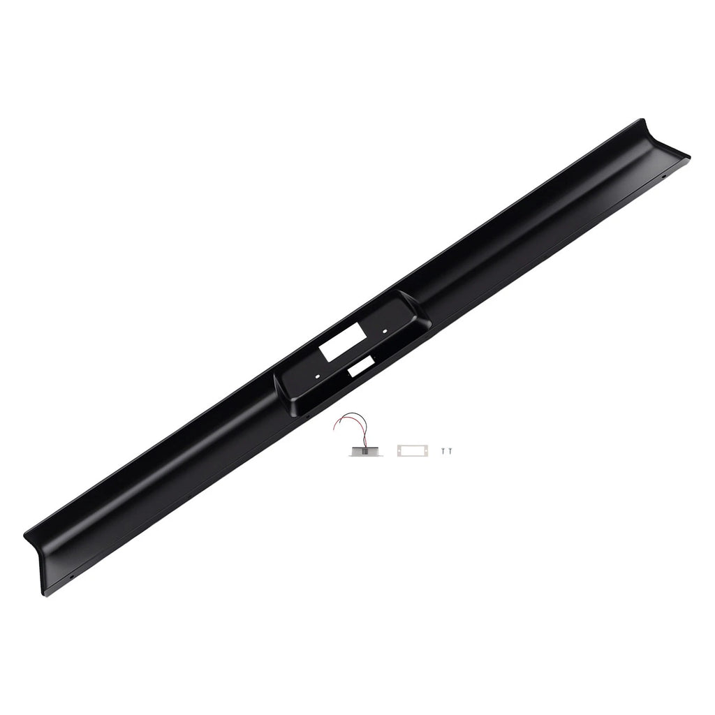Black Steel Roll Pan Rear for Chevy C10 C20 Pickup (1973–1987)