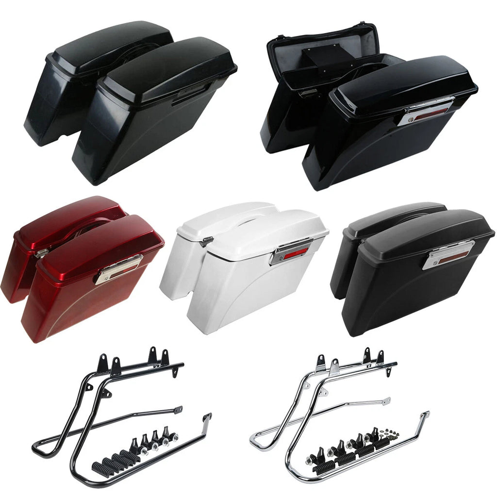 Hard Saddlebags Conversion Bracket for Harley Softail Fatboy FLSTF (1984–2017)