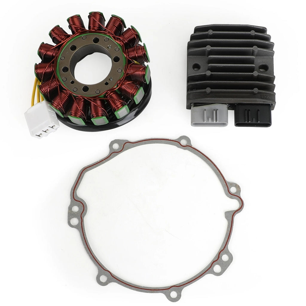 Magneto Stator + Voltage Rectifier + Gasket for Kawasaki ZZR1400 ZX14 ZX14R (2006–2021)
