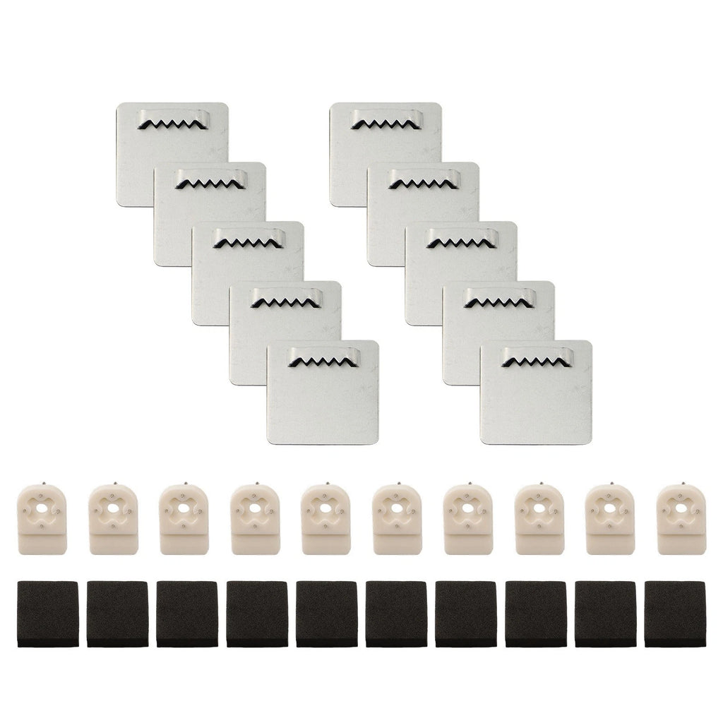 Set of 4 Invisible Design Photo Frame Hanger Clips - Easy Installation