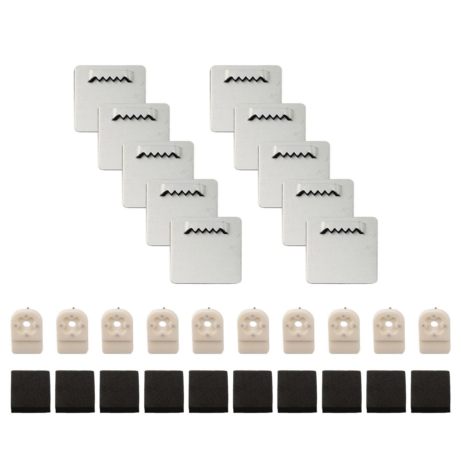 Set of 4 Invisible Design Photo Frame Hanger Clips - Easy Installation
