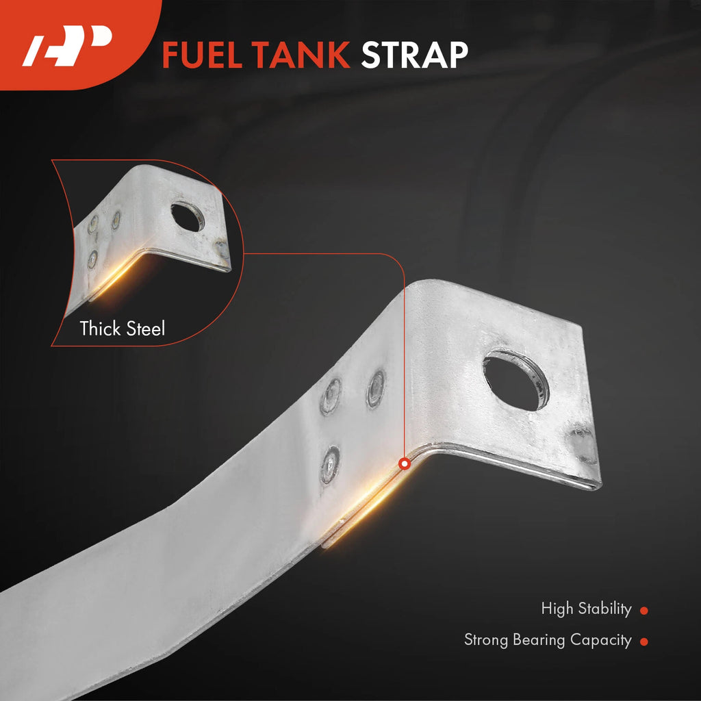 2X Steel Fuel Tank Straps for Ford Granada, Maverick (1975–1980)