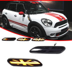 Union Jack Smoke Amber LED Front Side Marker Light for Mini Cooper (2011–2016)