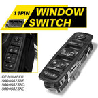 Front Driver Side Window Switch for Ram 1500 2500 (2016–2018) 56046823AE