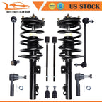 Front Struts Sway Bar Tie Rod Ball Joint for Ford Taurus Mercury Sable (1996–2007)