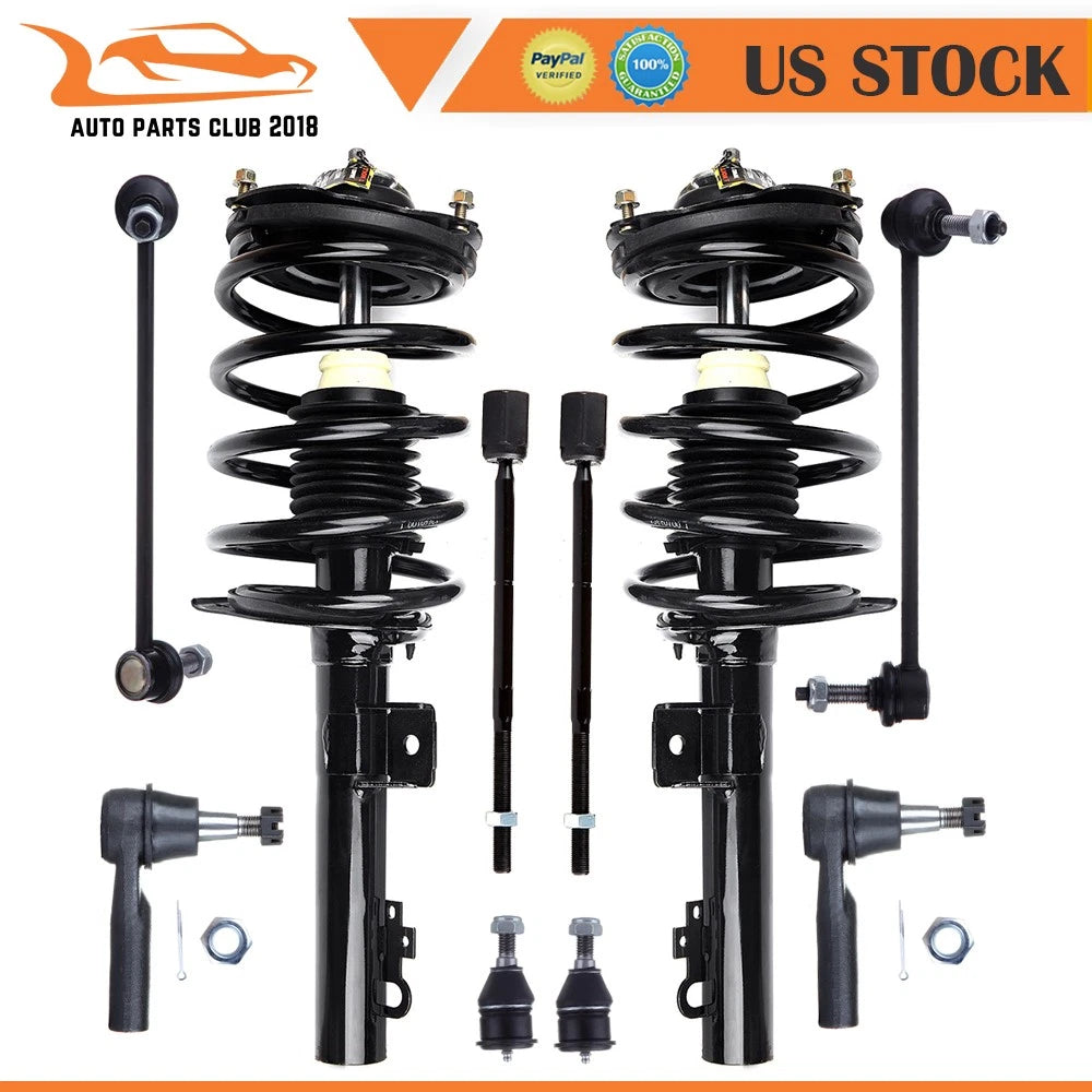 Front Struts Sway Bar Tie Rod Ball Joint for Ford Taurus Mercury Sable (1996–2007)