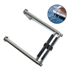 2-Step Folding Ladder for Marine Deck Gangway Applications