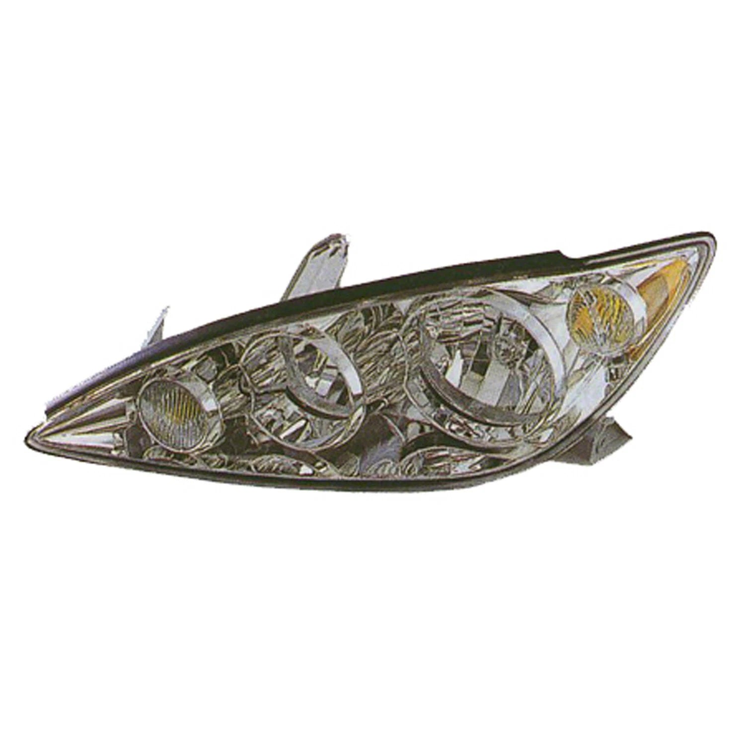 Replacement Chrome Passenger Side Head Light Assembly For 2005-2006 Toyota Camry