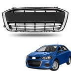 Matte Black Chrome Grille Set for Chevrolet Sonic (2017–2020)