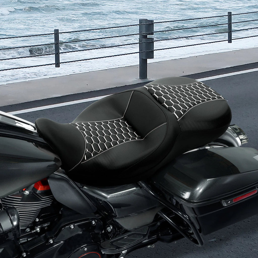 Driver Passenger Seat for Harley Electra Glide, Street Glide, Road Glide (2009–2023)