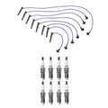Denso 8mm Wire Set & 8 Iridium TT Spark Plugs for Ford Mustang (1994–2004)