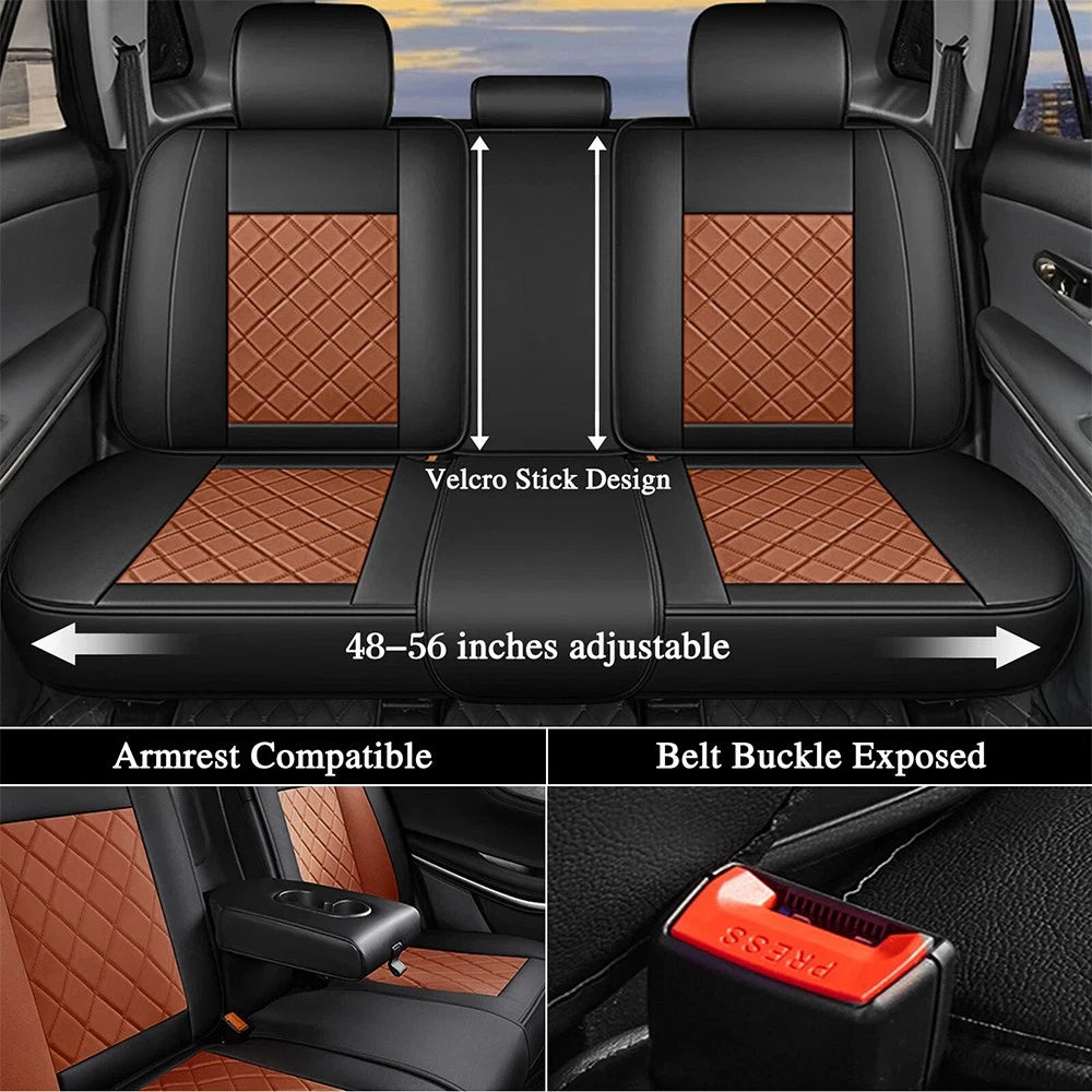 Set of 2 Leather Seat Covers for Toyota Tacoma (2013–2026)