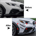 Glossy Black Front Bumper Side Air Vent Trim for Subaru WRX STI (2022-2025)