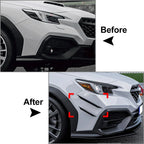 Glossy Black Front Bumper Side Air Vent Trim for Subaru WRX STI (2022-2025)
