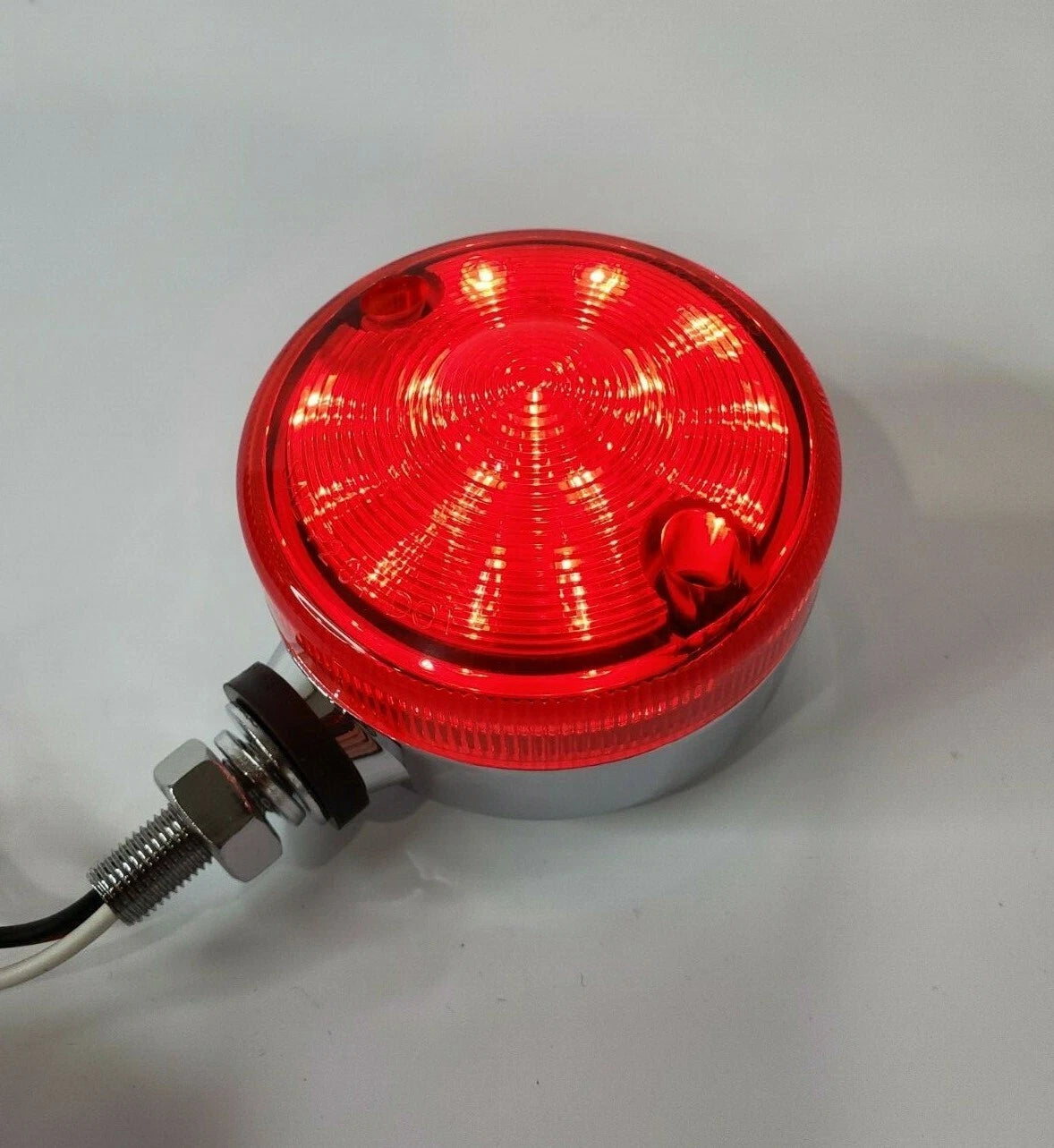 LED Pedestal Rod Marker Lamp Dual Function Red Lens for Trailer Truck (2005–2025)
