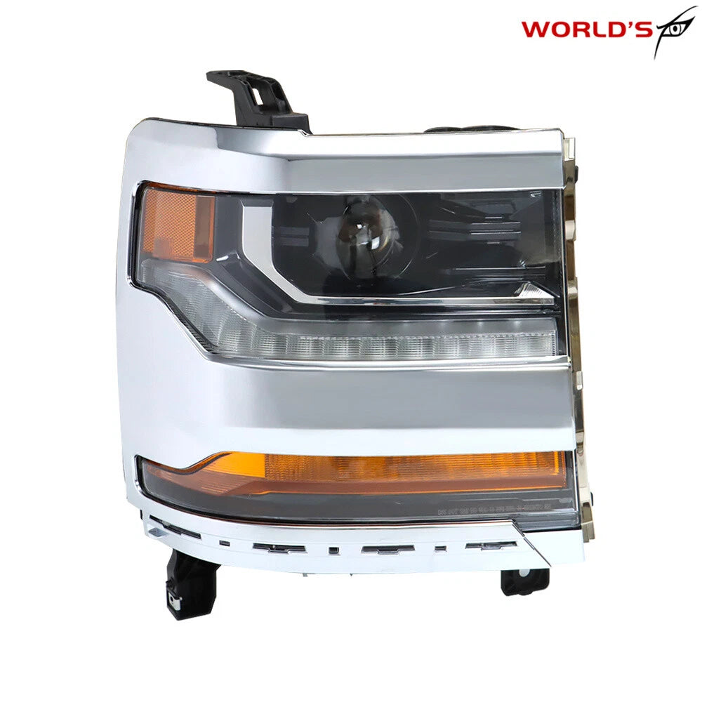 HID Headlight for Chevy Silverado 1500 (2016–2018) Chrome