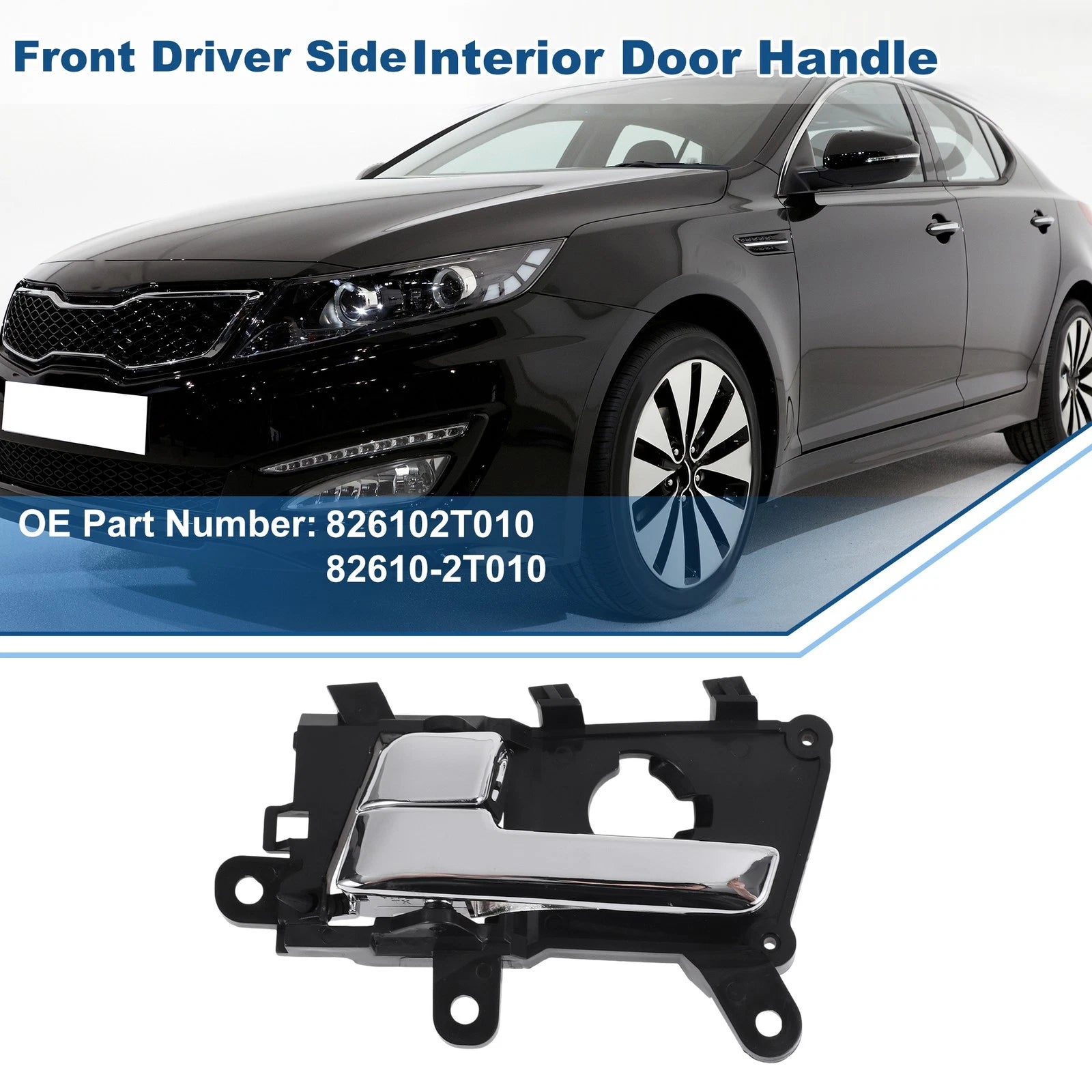 Front Passenger Side Interior Door Handle for Kia Optima (2011–2013) No. 826102T010