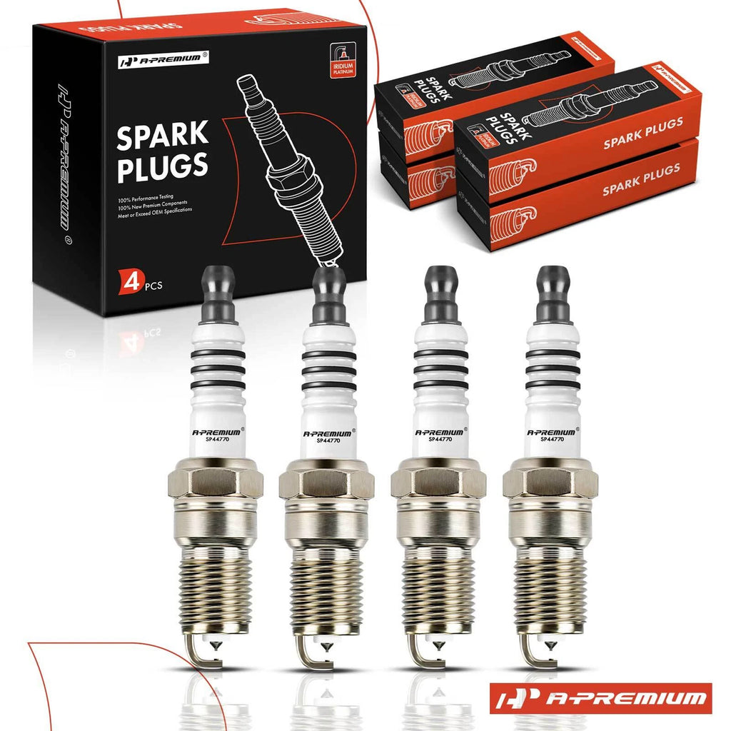 Set of 4 Iridium Platinum Spark Plugs for Ford Escape (2005) Focus (2003–2010)