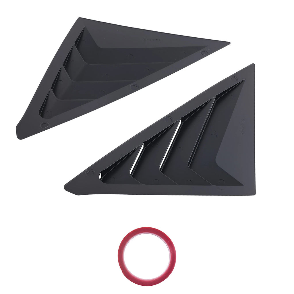 ABS Plastic Side Louvers for Honda Civic Hatchback (2022–2025) Gloss Black