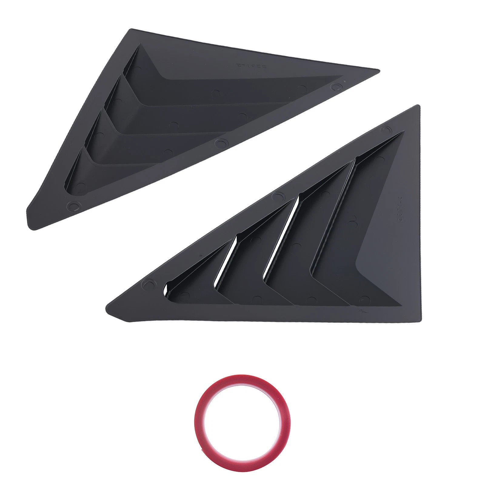 ABS Plastic Side Louvers for Honda Civic Hatchback (2022–2025) Gloss Black