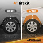 4" Suspension Lift Kit for Jeep Wrangler JK (2007–2018) 4-Door