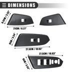Set of 1 Window Switch Panel Cover Trim ABS for Honda CR-V (2017–2022) Carbon Fiber