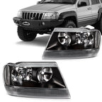 Headlights Assembly Pair for Jeep Grand Cherokee (1999–2004)