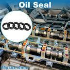 Set of 5 Oil Seal Ring for Rotary Shaft 25x35x10mm Nitrile Rubber
