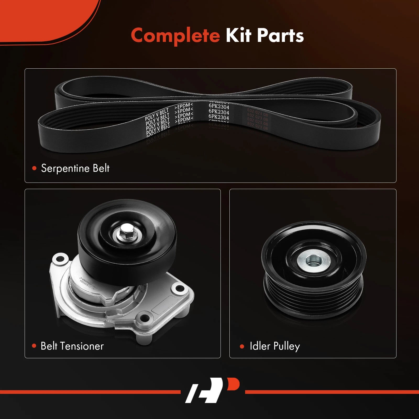 Serpentine Belt Drive Component Kit for Toyota Tundra (2000-2006)