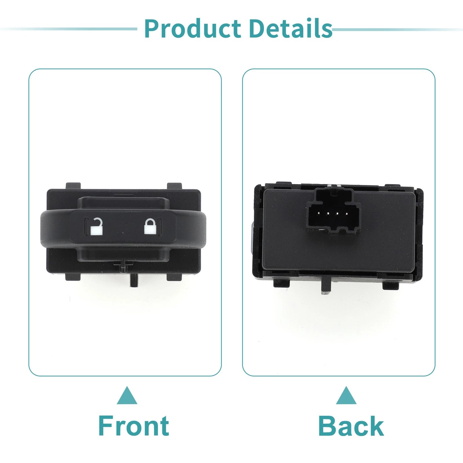 Door Lock Switch for Ford F-150 (2009) No. 9L3Z14028AA Black
