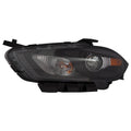 Replacement Black Driver Side Halogen Headlight Lens/Housing w/o Logo